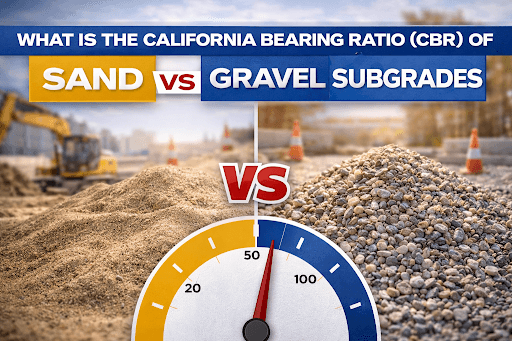 What Is the California Bearing Ratio (CBR) of Sand vs Gravel Subgrades?
