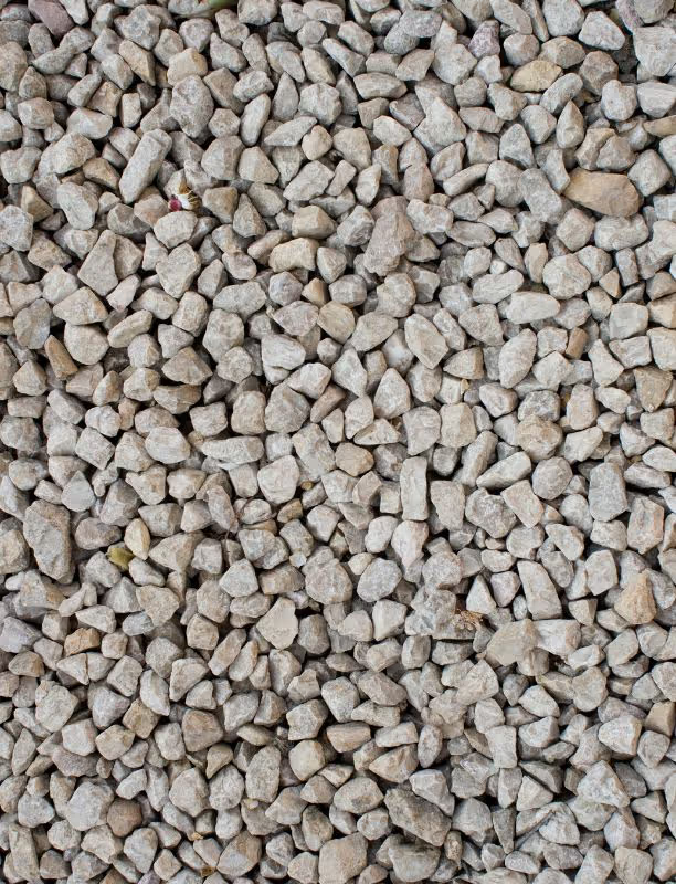 Close-up of clean crushed gravel