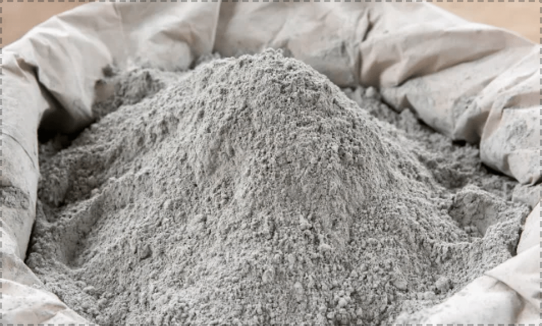 Bag of Portland cement powder